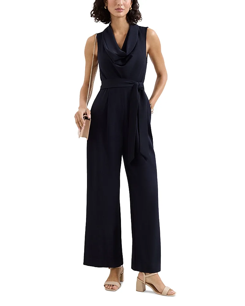 Emry Cowl Neck Belted Jumpsuit by Phase Eight