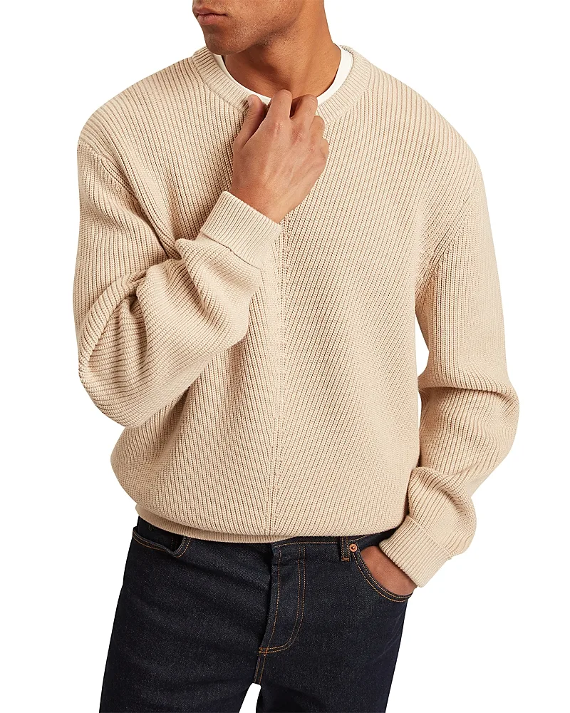 Kemble Long Sleeve Rib Crewneck Sweater by Ted Baker