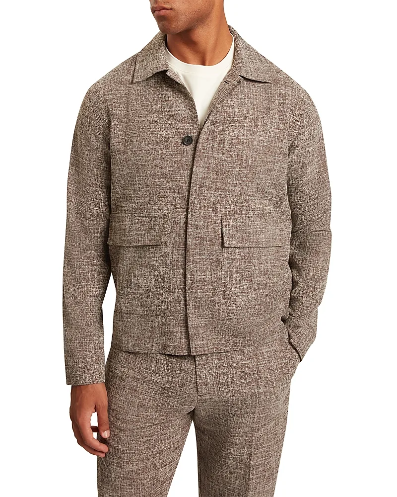 Demarco Cross Hatch Overshirt by Ted Baker