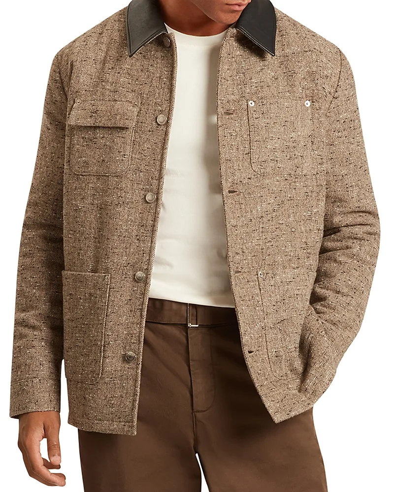 Wallton Wool Blend Nep Tweed Chore Jacket by Ted Baker