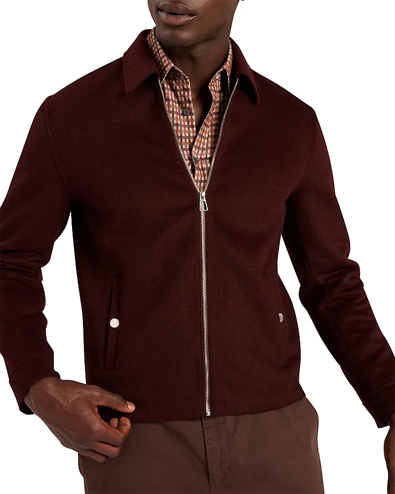 Antwrp Splitable Wool Blend Harrington Jacket by Ted Baker