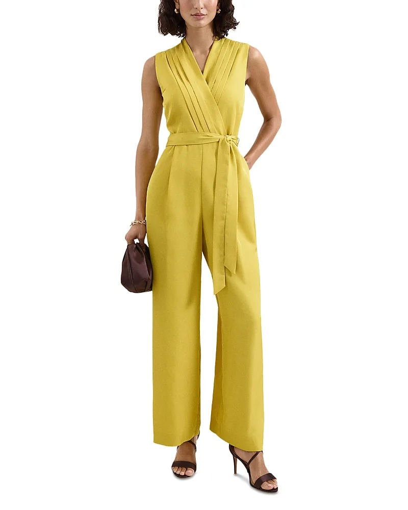 Satin Twill Sleeveless Jumpsuit by Phase Eight