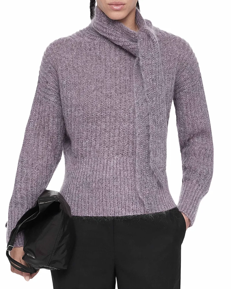 Etty Tie Neck Sweater by AllSaints