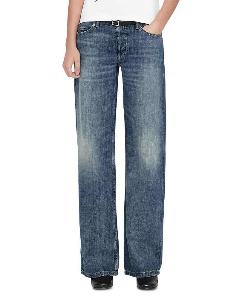 Nico Cotton Low Rise Wide Leg Jeans by AllSaints