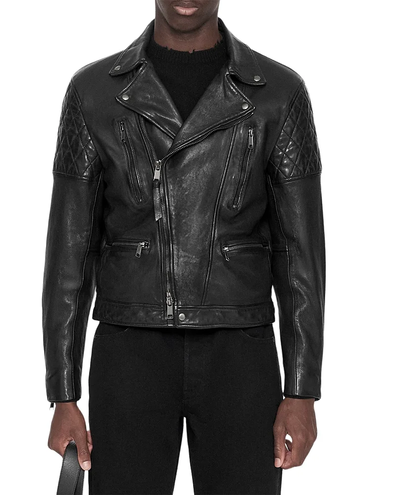 Reed Leather Biker Jacket by AllSaints