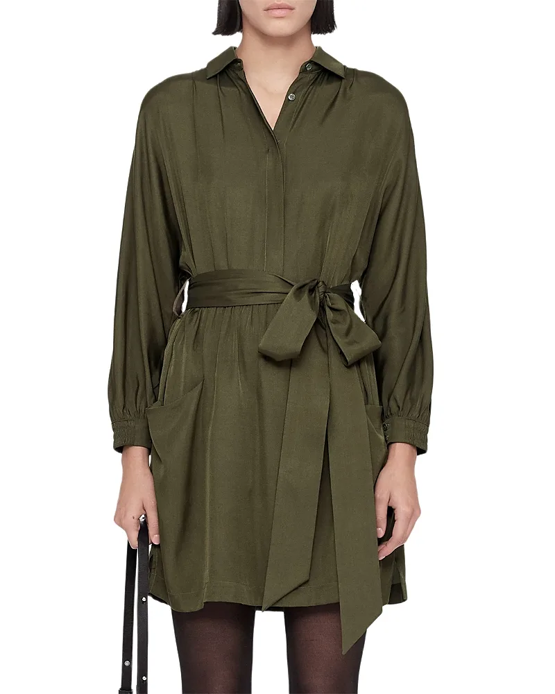 Noora Belted Shirt Dress