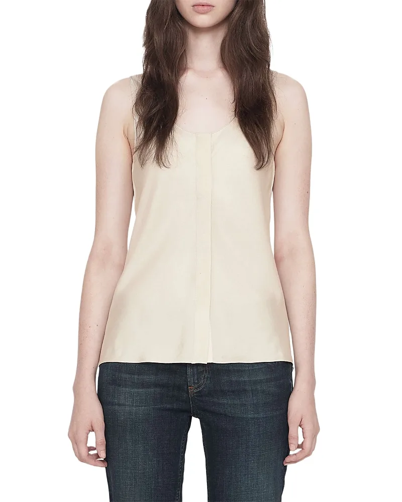 Milla Sleeveless Button Front Top by AllSaints