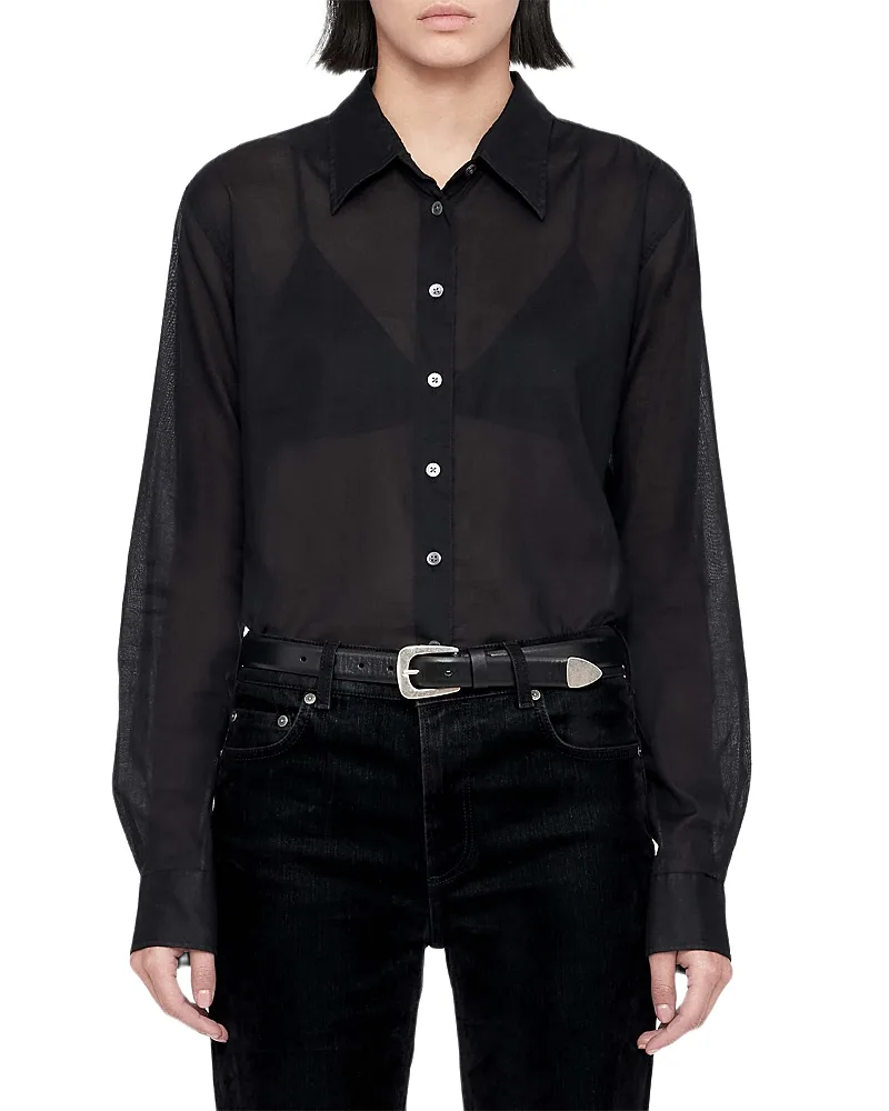 Simone Sheer Cotton Blouse by AllSaints