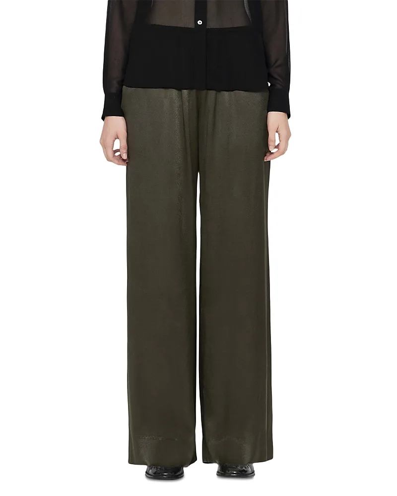 Lycia Satin Crepe Wide Leg Pants by AllSaints