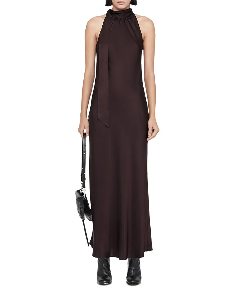 Beril Bias Cut Maxi Dress by AllSaints