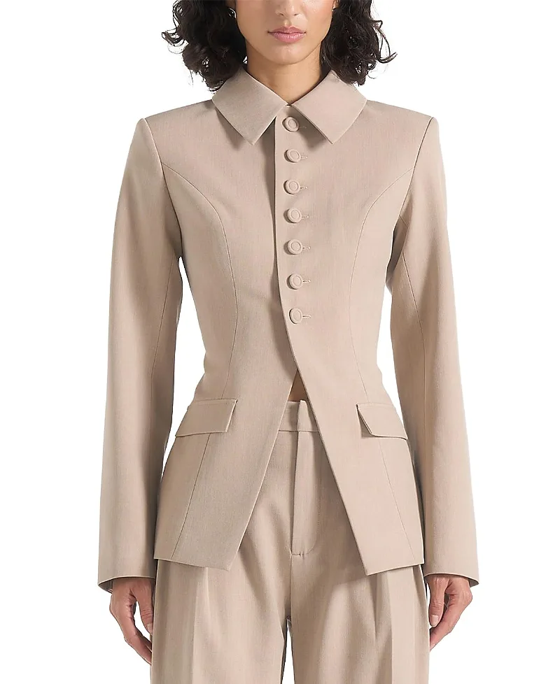 Harper Tailored Blazer with Detachable Collar by Maniere De Voir