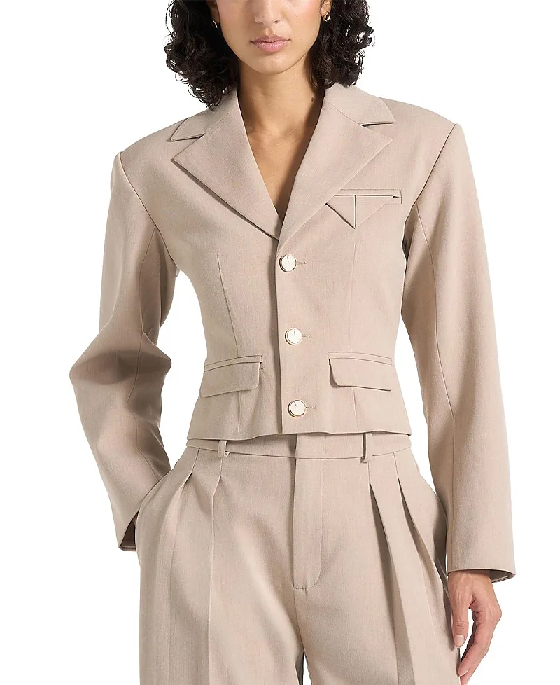 Prisca Tailored Cropped Blazer