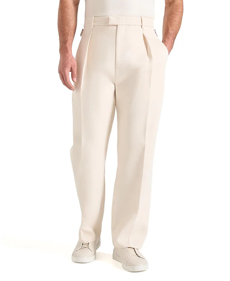 Dorian Pleated Tailored Trousers by Maniere De Voir