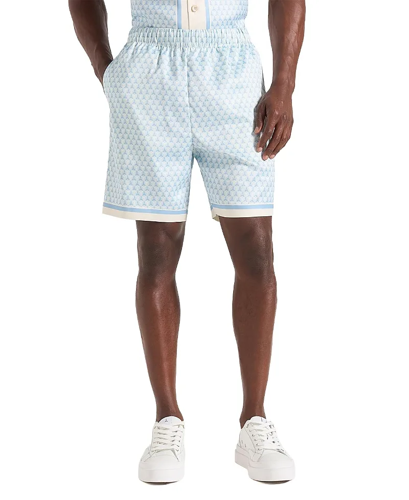 Jordan Eiffel Monogram Shorts by Maniere De Voir