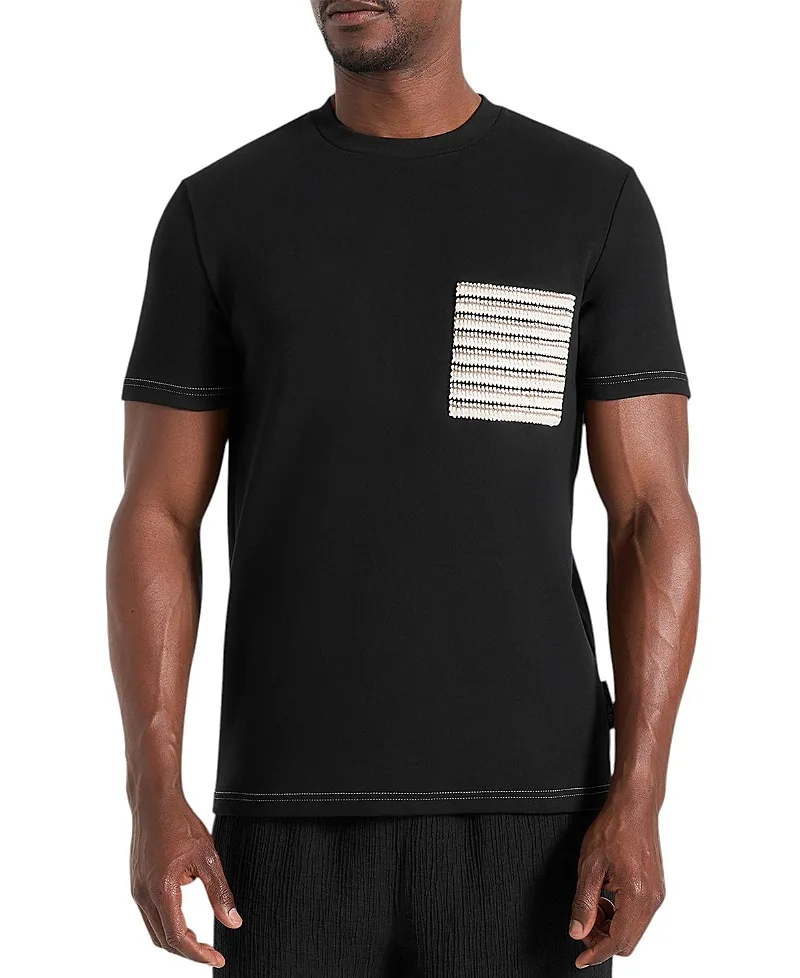 Joris Whipstitch Pocket Detail T-Shirt by Maniere De Voir