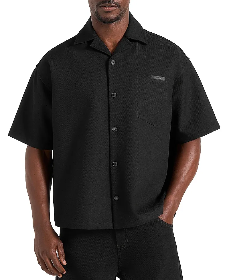 Brook Signature Twill Boxy Shirt by Maniere De Voir