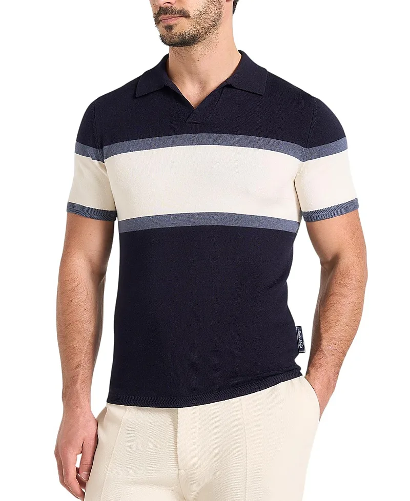 Enzo Colour Block Polo by Maniere De Voir