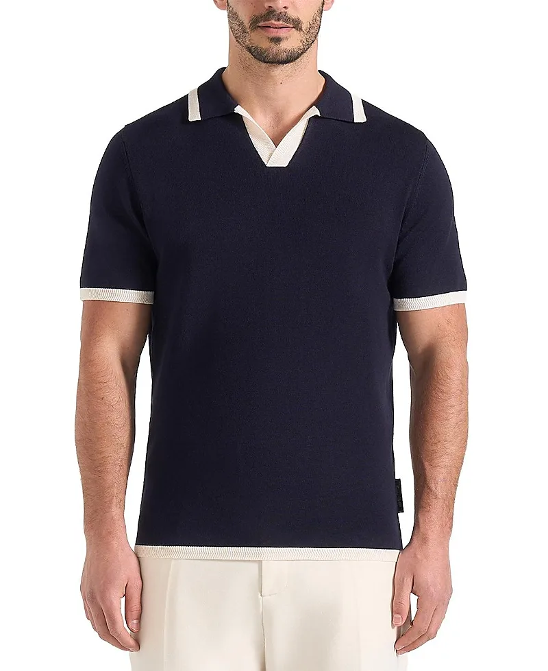 Lambert Contrast Detail Knit Polo