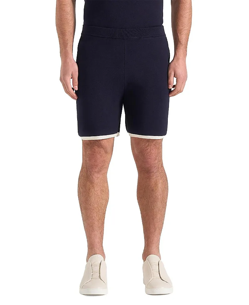 Regis Contrast Detail Knit Shorts