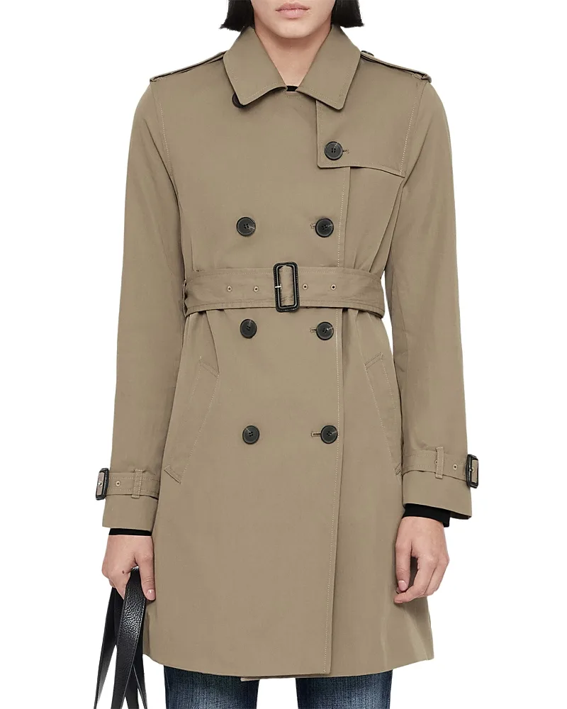Leonard Cotton Blend Trench Coat