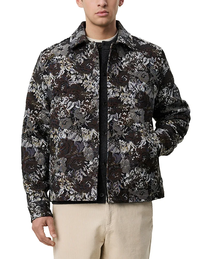 Rose Jacquard Button Overshirt by Les Deux