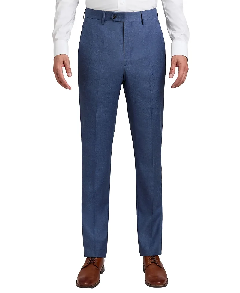 Roma2 Super 130s Bi-Stretch Wool Trousers by Santorelli