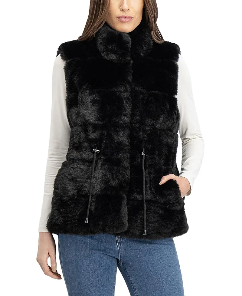 Lyla Grant Faux Fur Rex Rabbit Vest