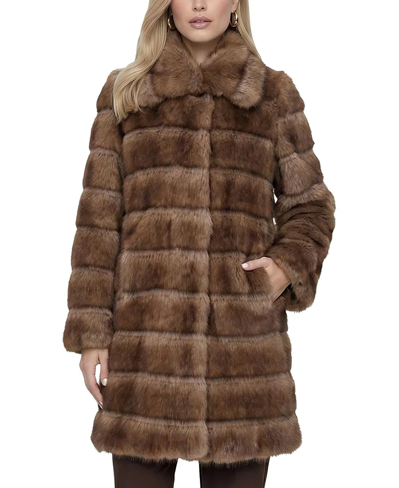 Lyla Grant Faux Fur Sable Short Coat by Lyla Grant