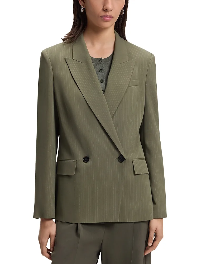 Jaleto Wool Blend Double Breasted Blazer by Hugo Boss