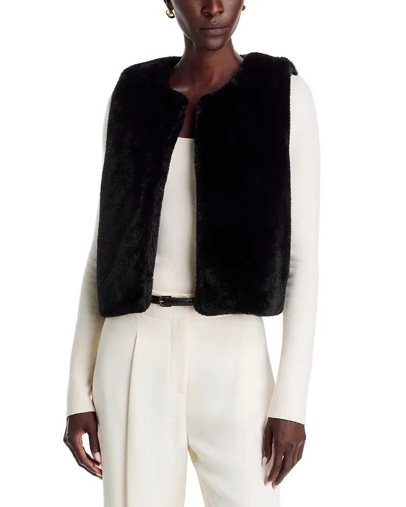 Heirloom Sheared Faux Fur Vest by Echo