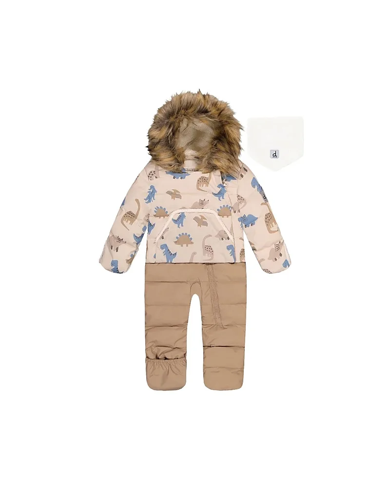 Snug Car Seat Fleece Neckwarmer One Piece Snowsuit by Deux Par Deux