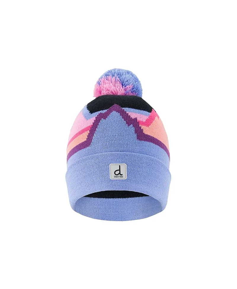 Winter Mountains Pompom Lined Knit Hat by Deux Par Deux