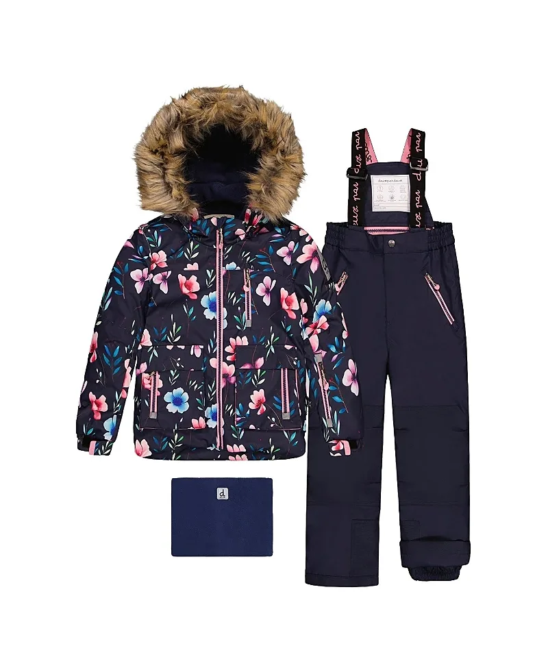 Play Floral Jacket & Pants Two Piece Snowsuit by Deux Par Deux