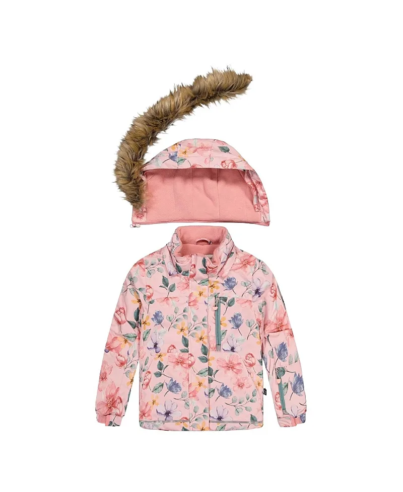 Play Vintage Floral Jacket & Reinforced Pants Two Piece Snowsuit by Deux Par Deux