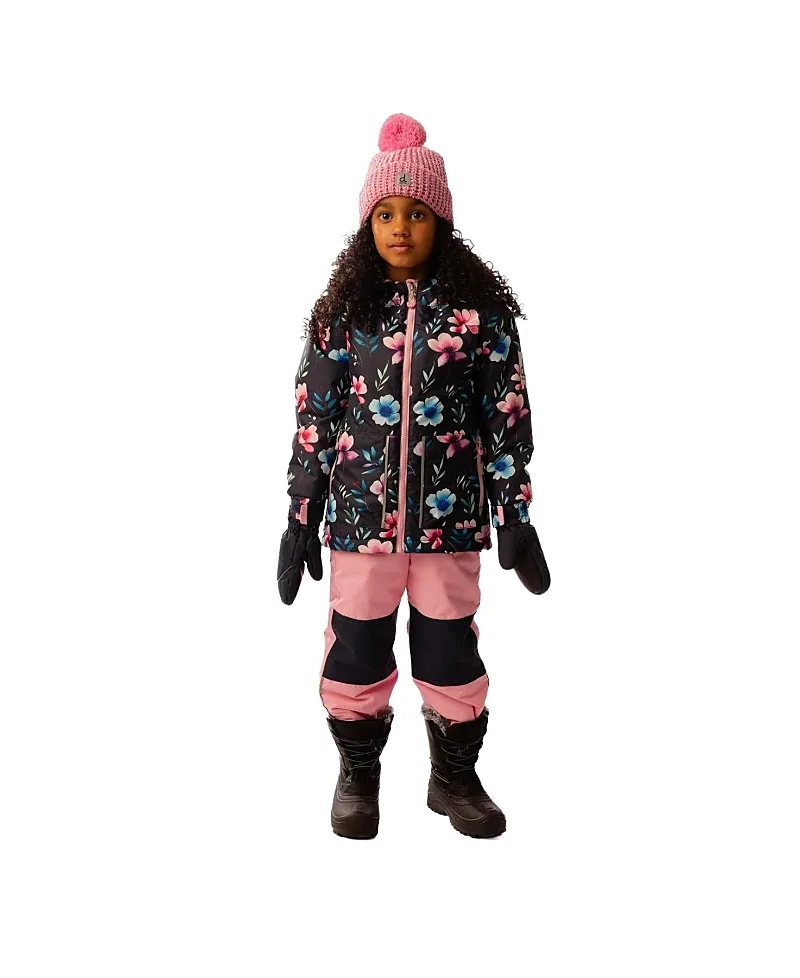 Chill Floral Jacket & Foot Strap Pants Two Piece Snowsuit by Deux Par Deux