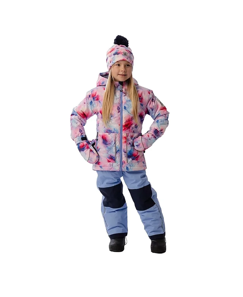 Floral Jacket & Foot Strap Pants Two Piece Snowsuit by Deux Par Deux
