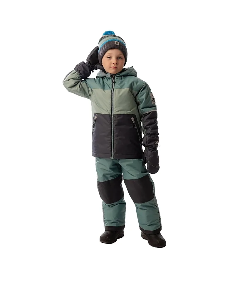 Colorblock Lightweight Jacket & Foot Strap Pants Two Piece Snowsuit by Deux Par Deux