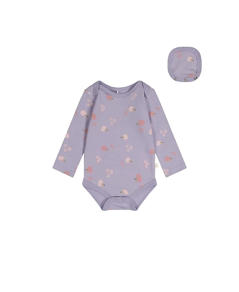 Organic Cotton Long Sleeve Romper by Deux Par Deux