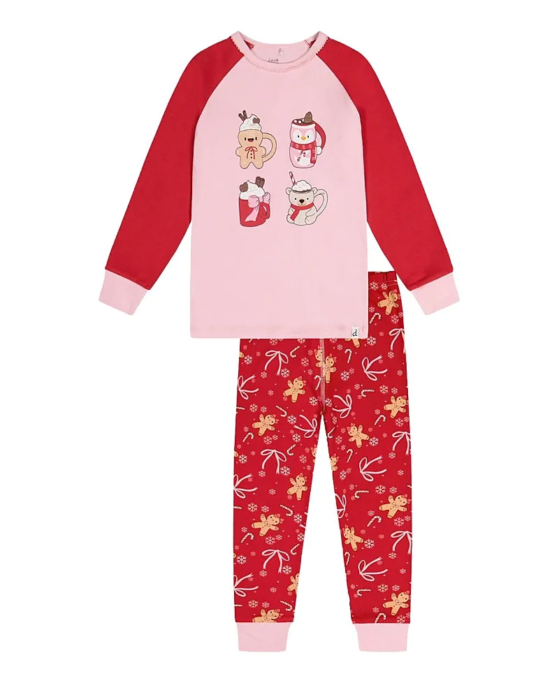 Organic Cotton Top Pants Two Piece Pajama Set by Deux Par Deux