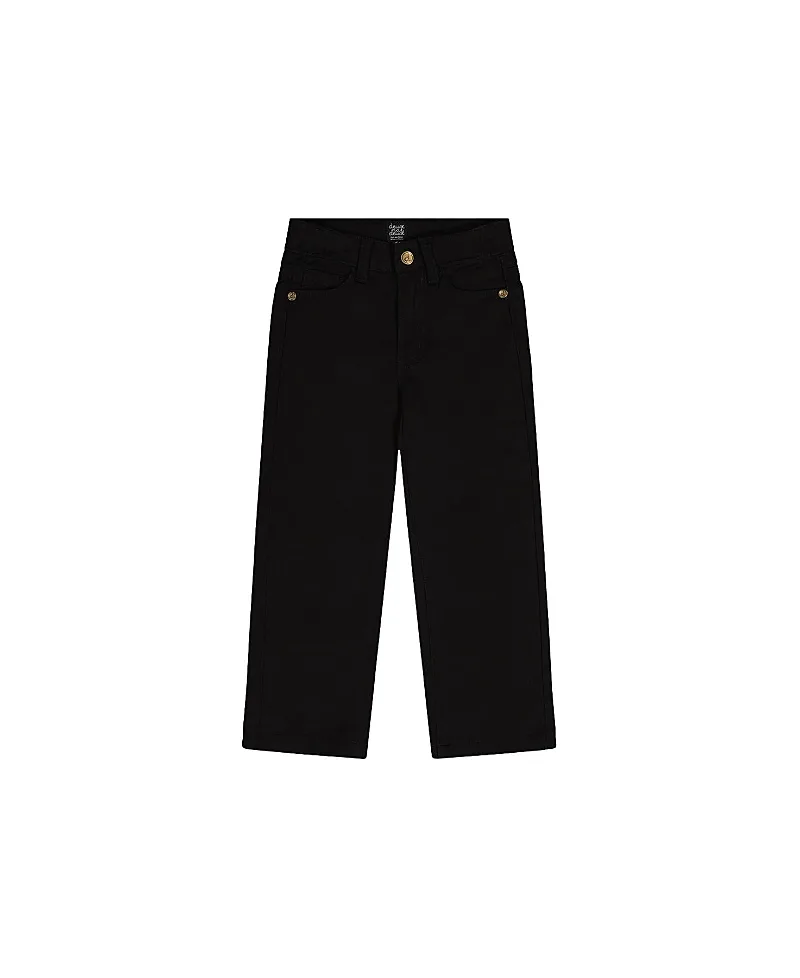 Stretch Denim Five-Pocket Adjustable Waist Pants by Deux Par Deux