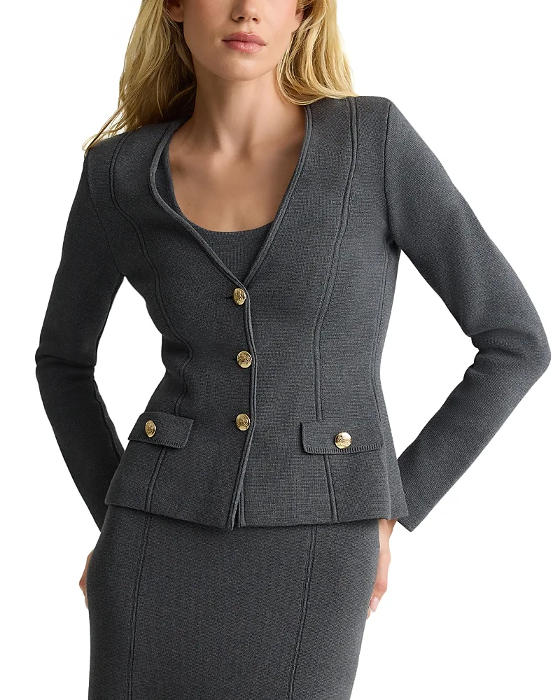 Seamed Knit Jacket by St. John