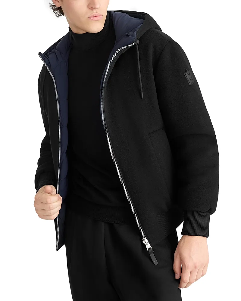 Niko Reversible Hooded Wool Jacket by Mackage