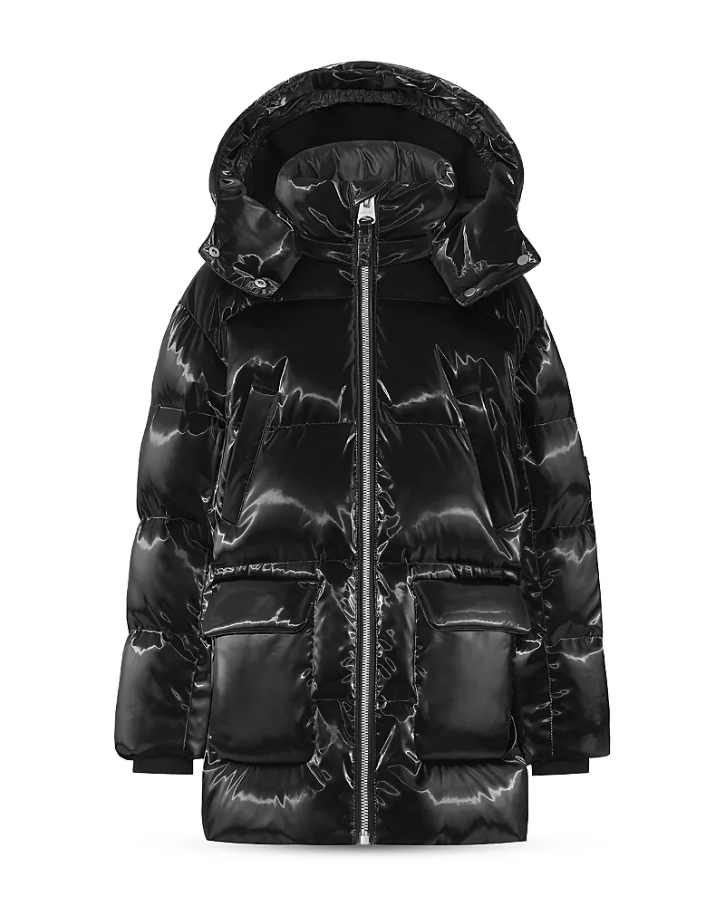 Kennie Glossy Hooded Down Jacket by Mackage