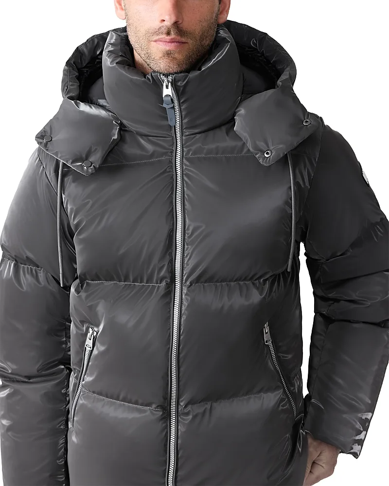 Kent-Glo High Gloss Quilted Hooded Down Jacket