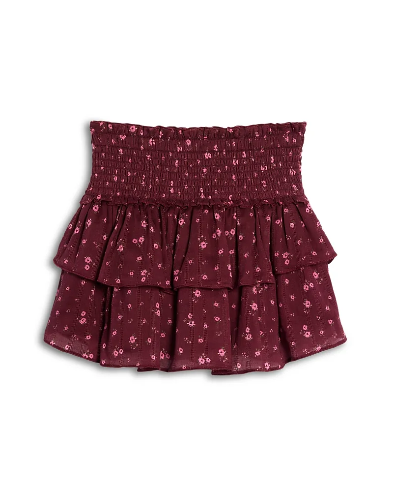 Lace Trim Seersucker Skirt by Katiejnyc