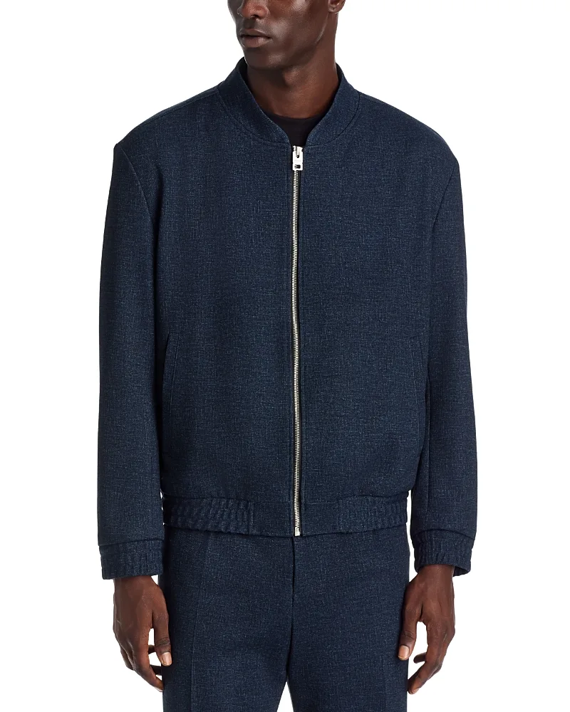 Ukashi Slim Fit Zip Bomber Jacket by Hugo Boss