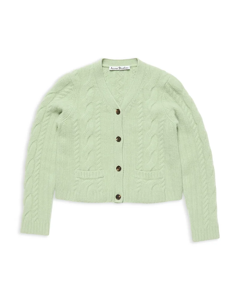 Cashmere Blend Cable Knit Cardigan by Acne Studios