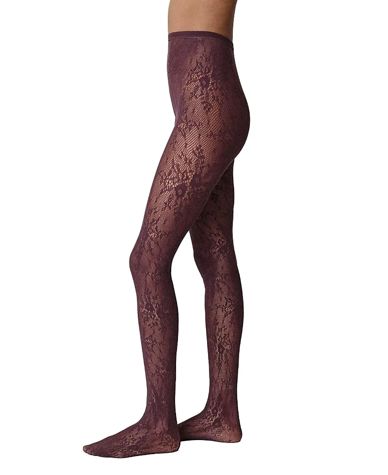 Rosa Lace Tights by Swedish Stockings