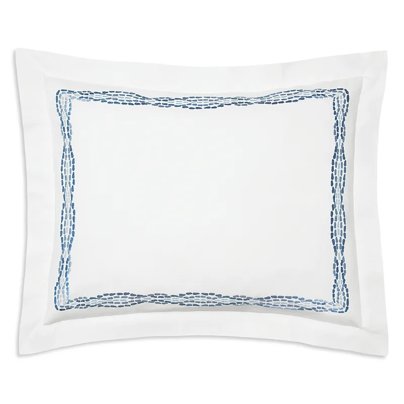 Sferra x Scalamandre Cobblestones Embroidered Sham, Boudoir by Sferra