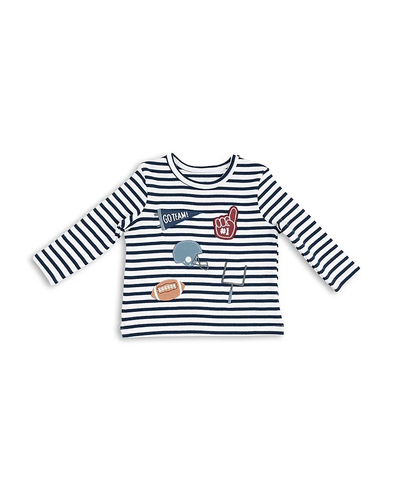 Striped Long Sleeved Football Uni Tee by Angel Dear